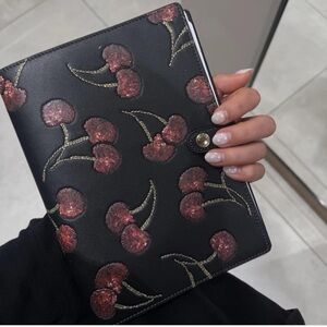 Coach Notebook With Cherry Print